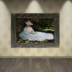 Quadro Decorativo A4 A Woman Reading - Claude Monet Cosi Dimo