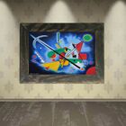 Quadro Decorativo A4 Blue Painting - Kandinsky Cosi Dimora