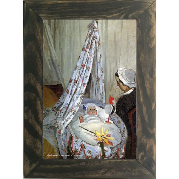 Quadro Decorativo A4 Jean Monet In The Craddle - Claude Monet
