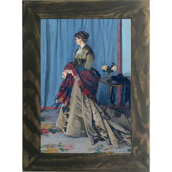 Quadro Decorativo A4 Portrait Of Madame Gaudibert - Claude Mo