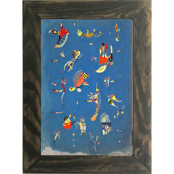 Quadro Decorativo A4 Sky Blue - Kandinsky Cosi Dimora