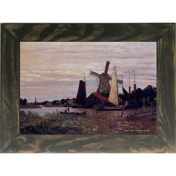 Quadro Decorativo A4 Windmill At Zaandam 1 - Claude Monet Cosi Dimora ...