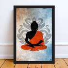 Quadro Decorativo A Arte Da Meditação 33x24cm Moldura:madeira