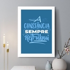 Quadro Decorativo A Constância Sempre Retribui 45x34cm Moldur