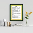 Quadro Decorativo A Lenda Do Girassol 24x18cm - Com Vidro Mol