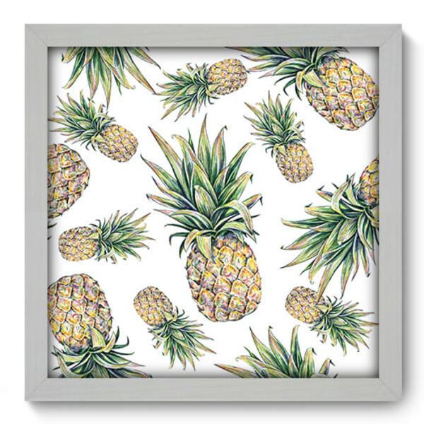 Quadro Decorativo - Abacaxi - 33cm X 33cm - 221qdcb