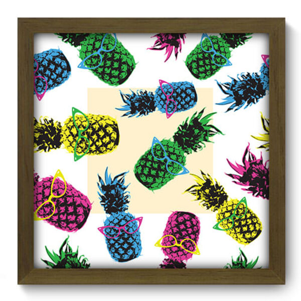 Quadro Decorativo - Abacaxi - 33cm X 33cm - 347qdcm