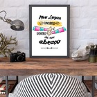 Quadro Decorativo Abraço 24x18cm - Com Vidro Moldura:madeira