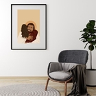 Quadro Decorativo Abraço De Cristo - 60x48cm Moldura:madeira