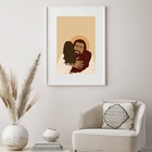 Quadro Decorativo Abraço De Cristo - 60x48cm Moldura:madeira