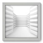 Quadro Decorativo - Abstrato - 22cm X 22cm - 009qnaab