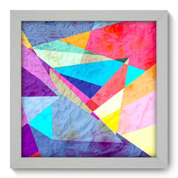 Quadro Decorativo - Abstrato - 22cm X 22cm - 030qnaab