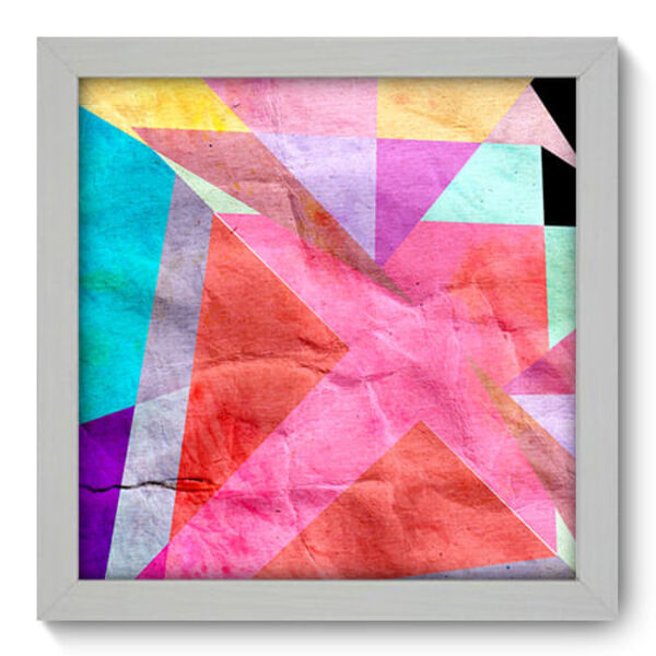 Quadro Decorativo - Abstrato - 22cm X 22cm - 031qnaab