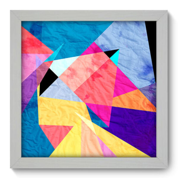 Quadro Decorativo - Abstrato - 22cm X 22cm - 032qnaab