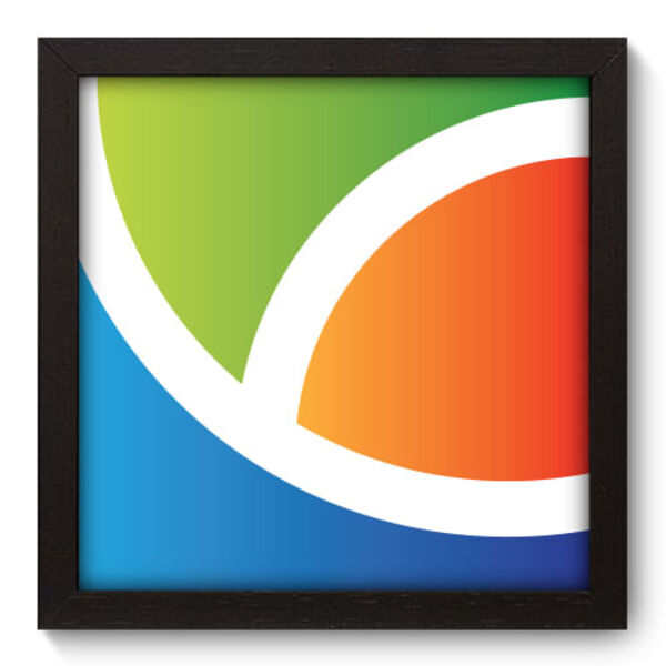 Quadro Decorativo - Abstrato - 22cm X 22cm - 053qnaap