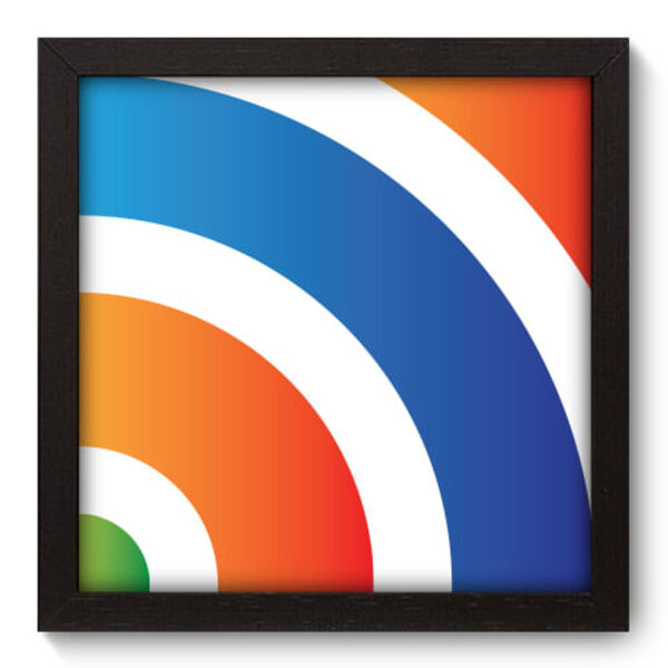 Quadro Decorativo - Abstrato - 22cm X 22cm - 056qnaap