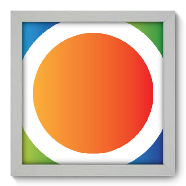 Quadro Decorativo - Abstrato - 22cm X 22cm - 057qnaab