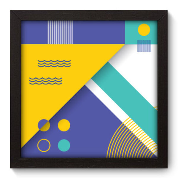 Quadro Decorativo - Abstrato - 22cm X 22cm - 059qnaap