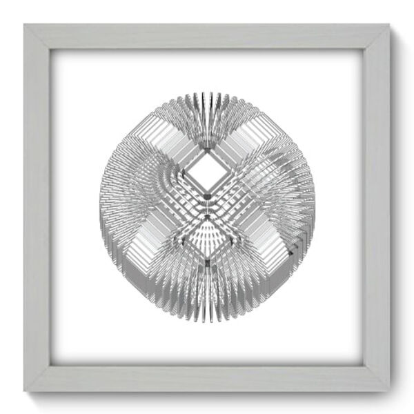 Quadro Decorativo - Abstrato - 22cm X 22cm - 088qnaab