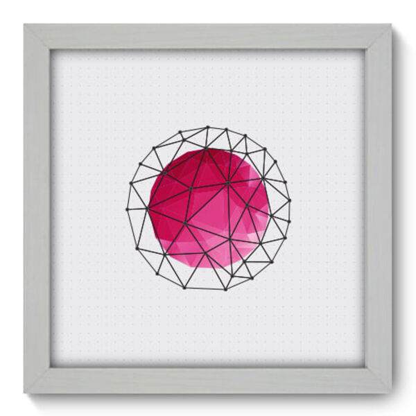 Quadro Decorativo - Abstrato - 22cm X 22cm - 091qnaab