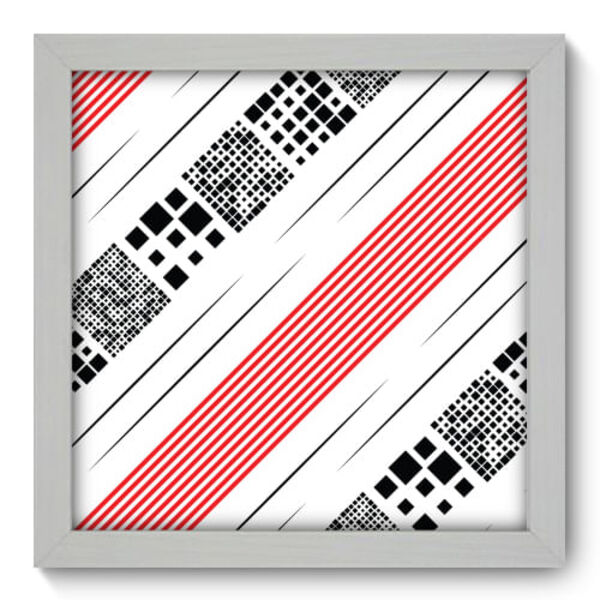 Quadro Decorativo - Abstrato - 22cm X 22cm - 114qnaab