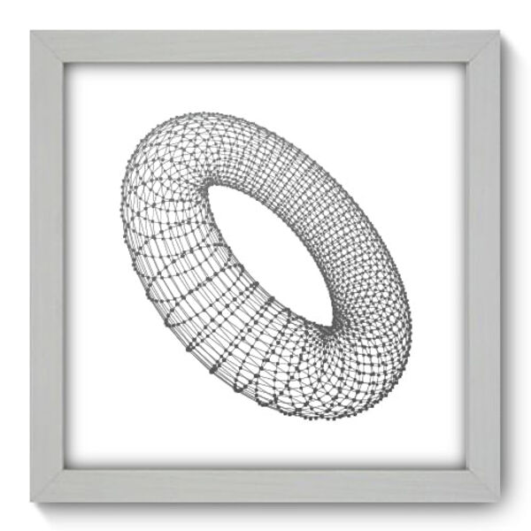 Quadro Decorativo - Abstrato - 22cm X 22cm - 143qnaab