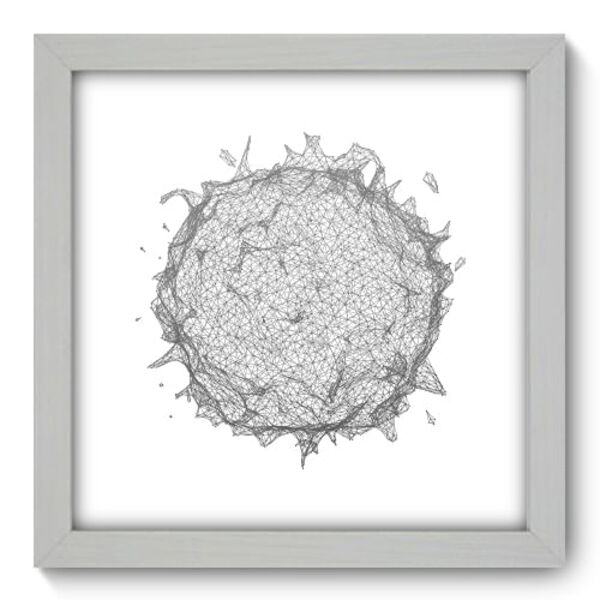 Quadro Decorativo - Abstrato - 22cm X 22cm - 144qnaab