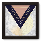 Quadro Decorativo - Abstrato - 22cm X 22cm - 180qnaap