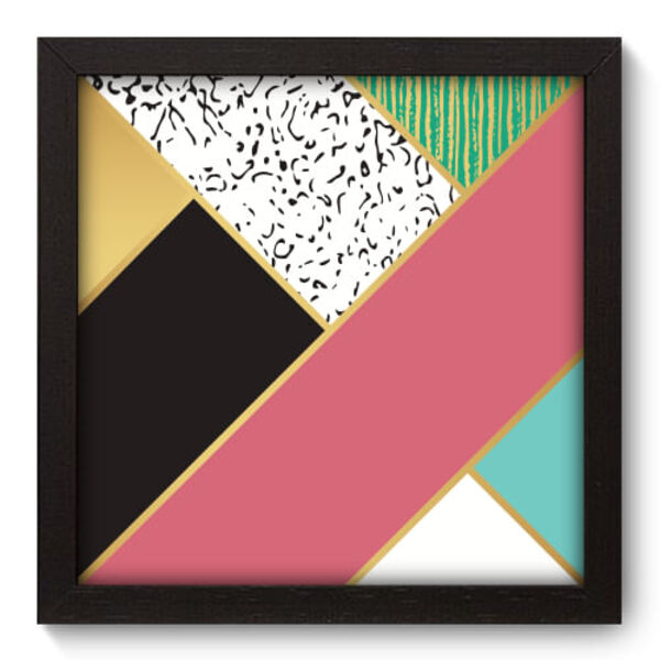 Quadro Decorativo - Abstrato - 22cm X 22cm - 188qnaap