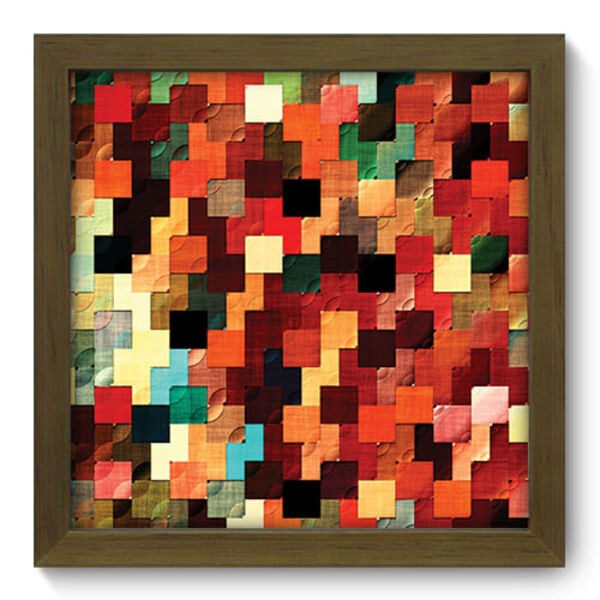 Quadro Decorativo - Abstrato - 22cm X 22cm - 190qdam