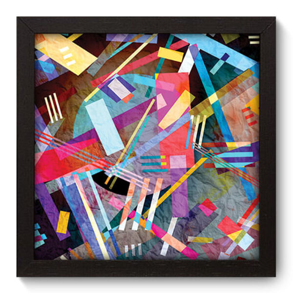 Quadro Decorativo - Abstrato - 22cm X 22cm - 193qdap