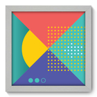 Quadro Decorativo - Abstrato - 22cm X 22cm - 239qdab