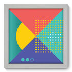 Quadro Decorativo - Abstrato - 22cm X 22cm - 239qdab