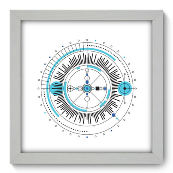 Quadro Decorativo - Abstrato - 22cm X 22cm - 252qdab