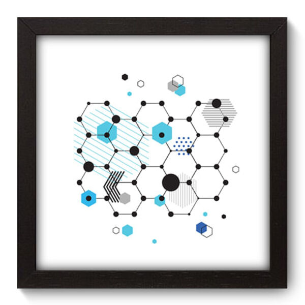 Quadro Decorativo - Abstrato - 22cm X 22cm - 254qdap