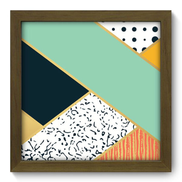 Quadro Decorativo - Abstrato - 22cm X 22cm - 268qdam