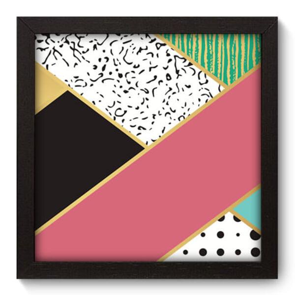 Quadro Decorativo - Abstrato - 22cm X 22cm - 269qdap