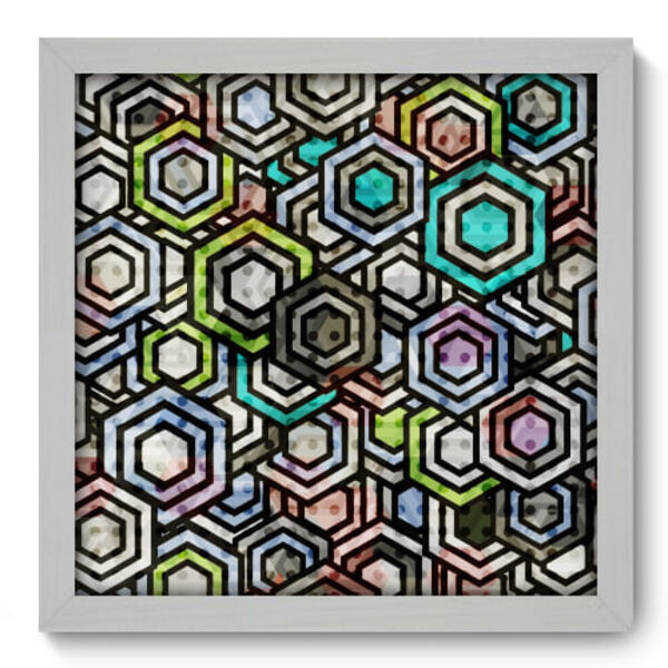 Quadro Decorativo - Abstrato - 33cm X 33cm - 049qdab