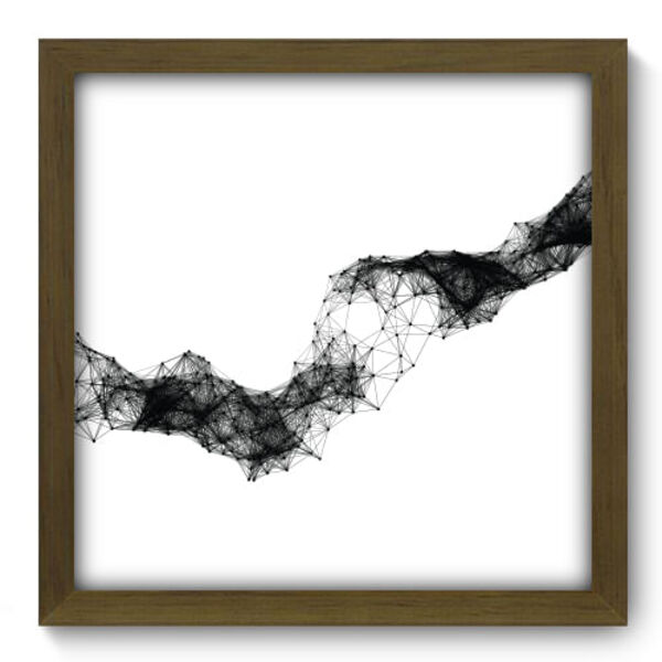 Quadro Decorativo - Abstrato - 33cm X 33cm - 106qdam