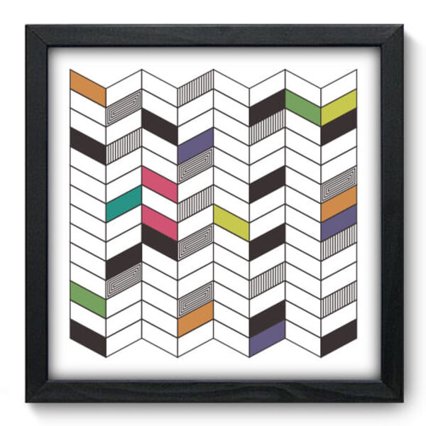 Quadro Decorativo - Abstrato - 33cm X 33cm - 127qnabp