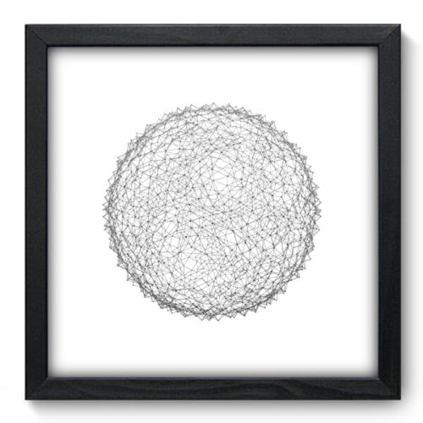 Quadro Decorativo - Abstrato - 33cm X 33cm - 140qnabp