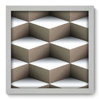 Quadro Decorativo - Abstrato - 33cm X 33cm - 174qdab