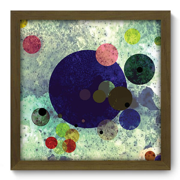 Quadro Decorativo - Abstrato - 33cm X 33cm - 186qdam
