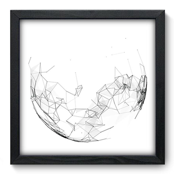 Quadro Decorativo - Abstrato - 33cm X 33cm - 208qdap