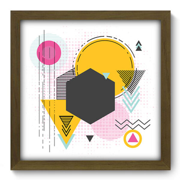 Quadro Decorativo - Abstrato - 33cm X 33cm - 232qdam