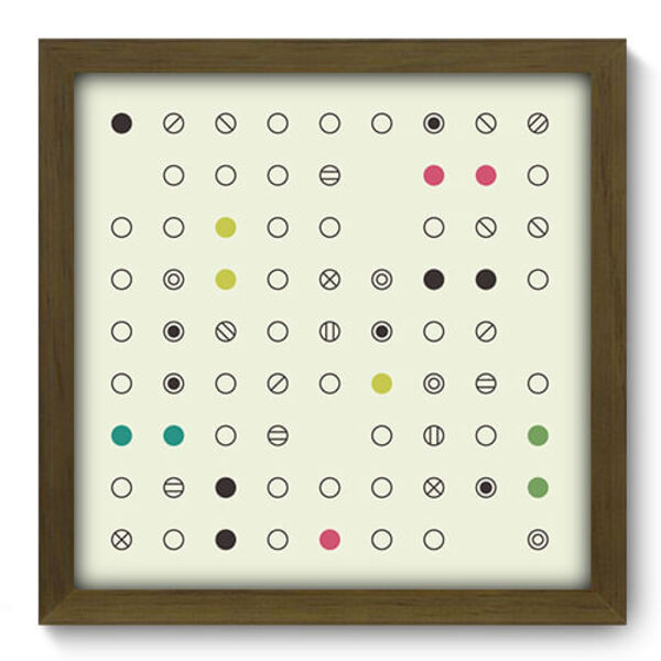 Quadro Decorativo - Abstrato - 33cm X 33cm - 249qdam