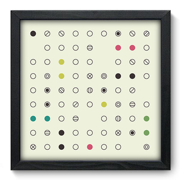 Quadro Decorativo - Abstrato - 33cm X 33cm - 249qdap