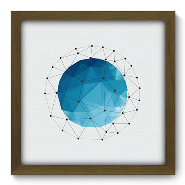 Quadro Decorativo - Abstrato - 33cm X 33cm - 266qdam