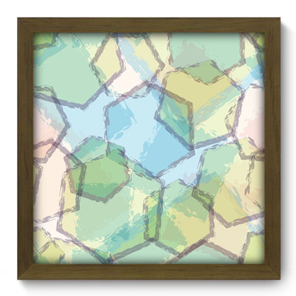 Quadro Decorativo - Abstrato - 33cm X 33cm - 272qdam