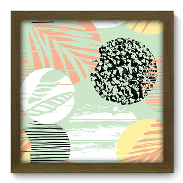 Quadro Decorativo - Abstrato - 33cm X 33cm - 282qdam